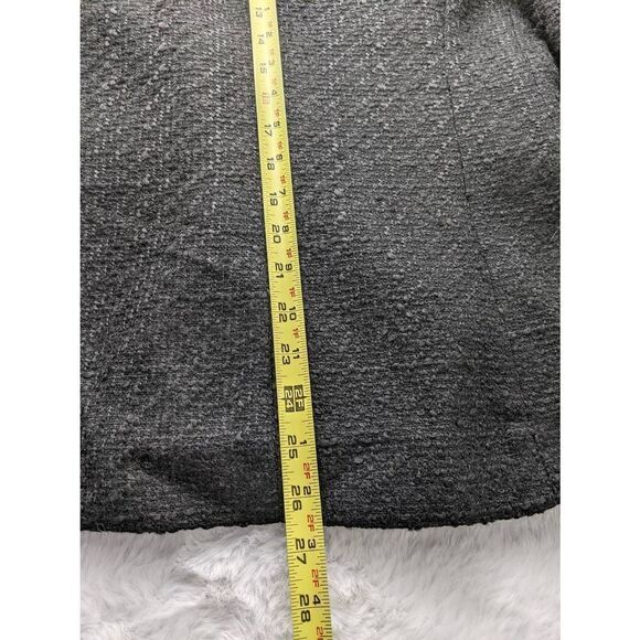 Zara Black Gold Tone Buttoned Textured Weave Double Breasted Blazer sz M Medium - Picture 10 of 10
